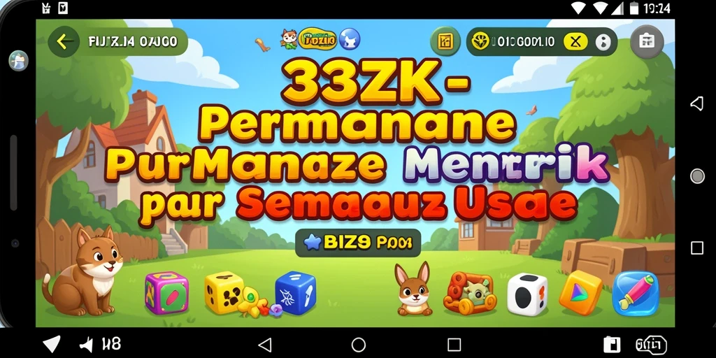Screenshot gameplay 33ZK menunjukkan momen seru saat menyelesaikan puzzle.