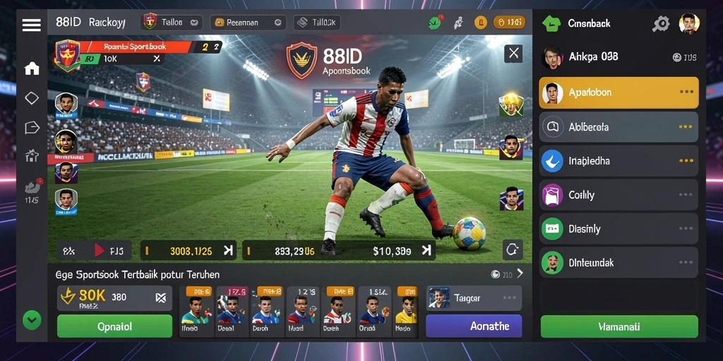 Tampilan menarik dari permainan taruhan di 88ID yang menyenangkan.