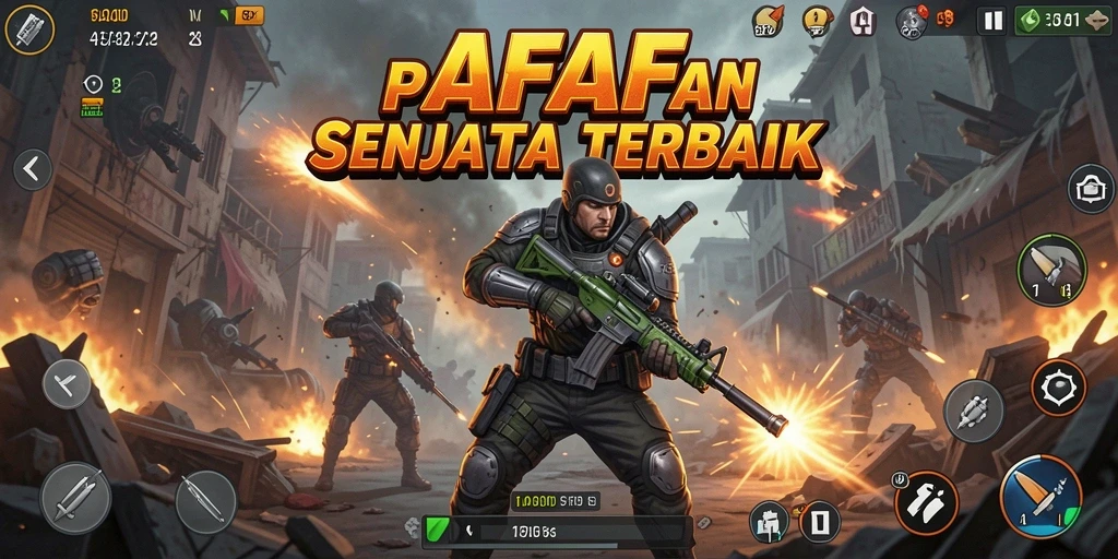 Tangkapan layar AFAF menampilkan aksi pertempuran yang intens dalam game FPS.