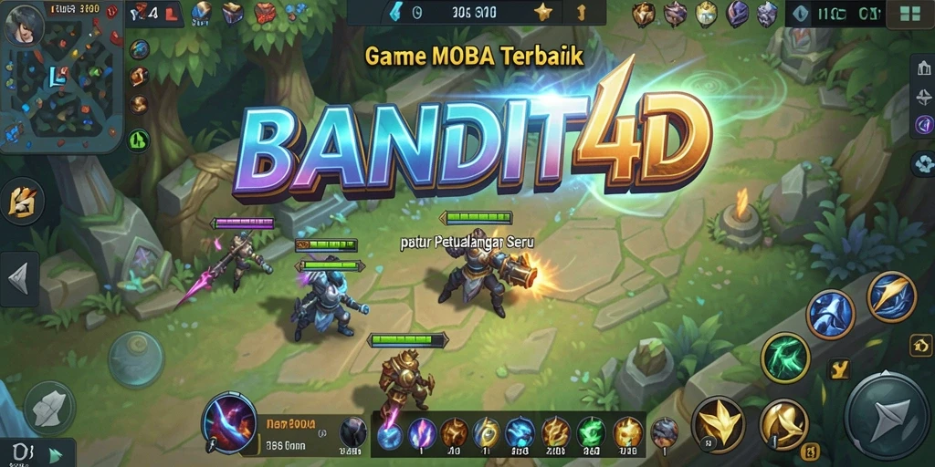 Tampilan gameplay seru dari BANDIT4D yang menampilkan strategi dan pertempuran epik.