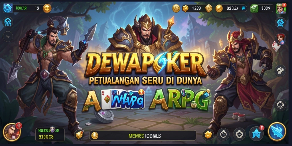 Screenshot gameplay DEWAPOKER yang menunjukkan aksi seru dalam pertarungan ARPG.