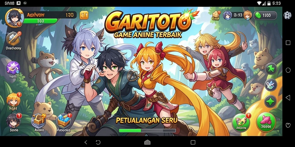 Tampilan gameplay seru GARITOTO dengan grafis Anime menawan.