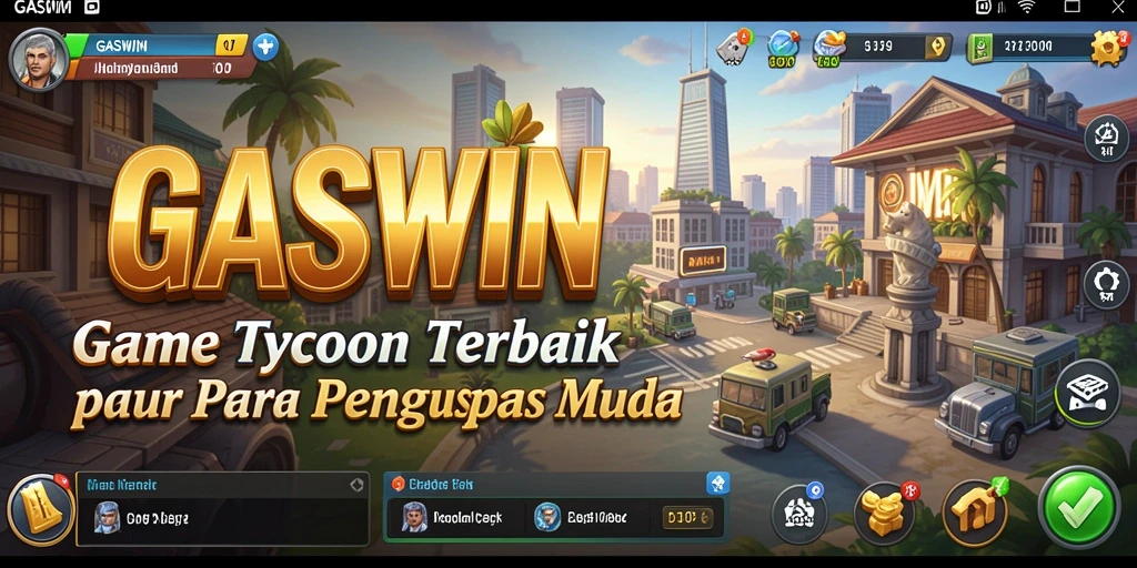 Tampilan gameplay GASWIN yang menarik dan penuh strategi Tycoon.