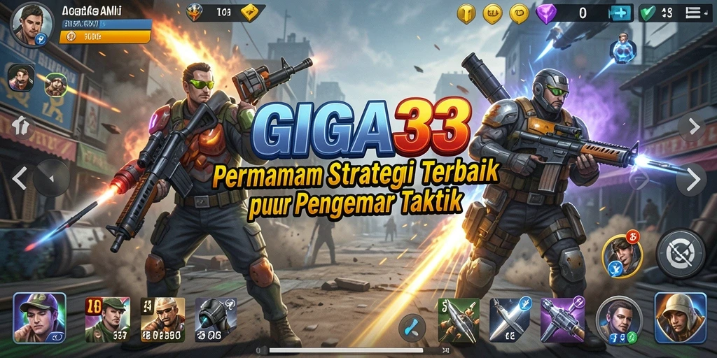 Tampilan gameplay GIGA33 yang menegangkan dan strategis.