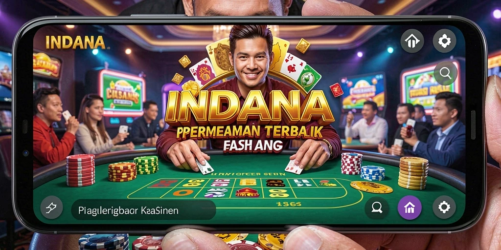 Screenshot gameplay INDAAA menampilkan suasana Kasino yang seru.
