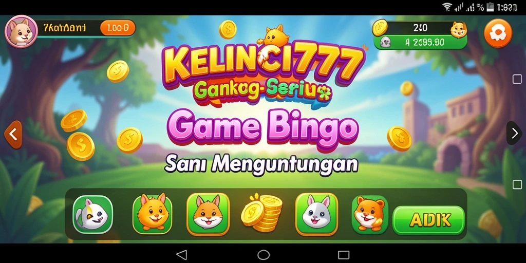 Tampilan gameplay seru dari KELINCI777 yang menampilkan suasana Bingo.
