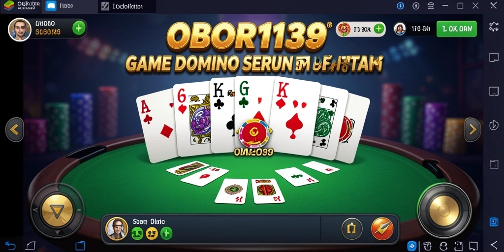 Screenshot OBOR138 menampilkan gameplay seru dari permainan Domino.