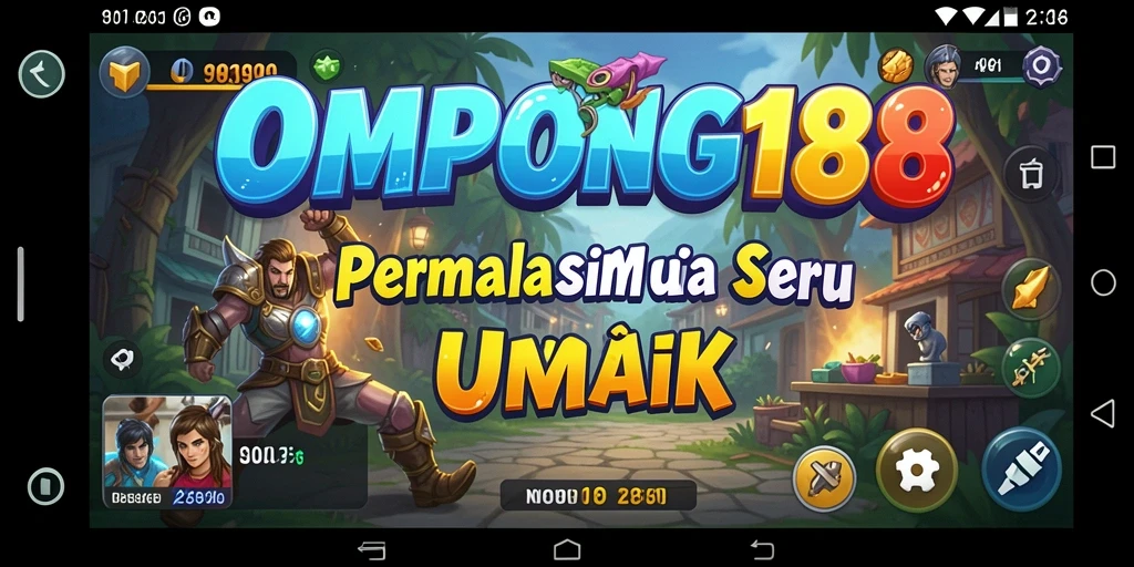 Tampilan gameplay OMPONG188 yang menarik dan realistis.