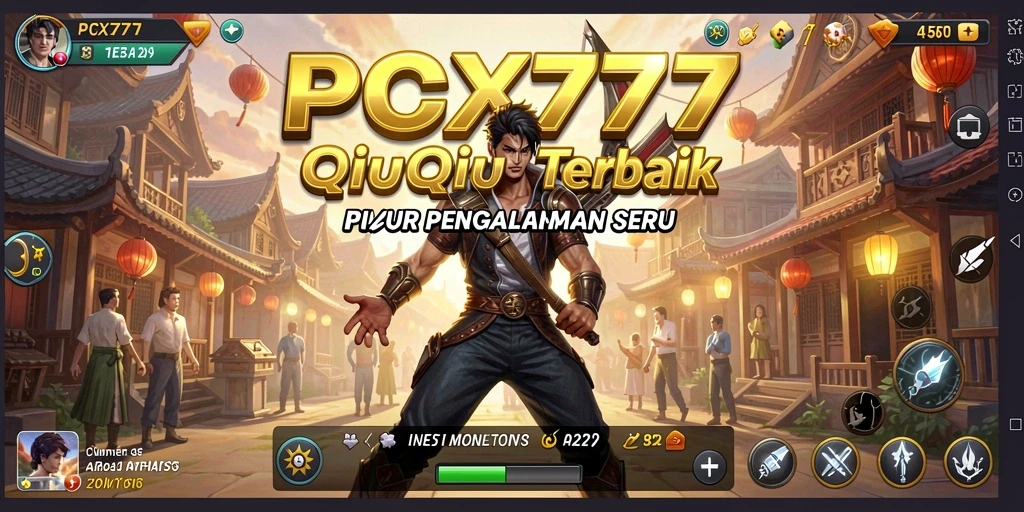 Gameplay mendebarkan QiuQiu di PCX777 dengan visual menarik.