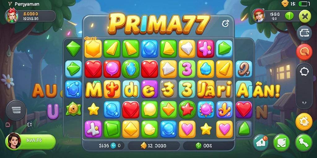 Tampilan screenshot gameplay PRIMA77 yang penuh warna dan seru.