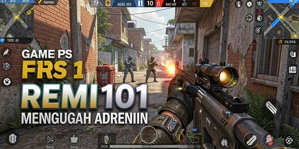 Tampilan aksi mendebarkan dari gameplay REMI101 yang intens.