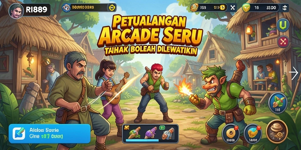 Tampilan gameplay seru dan menantang di RI889