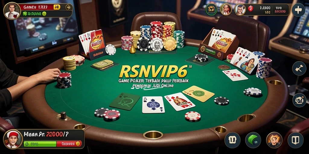 Tampilan gameplay Poker yang seru dan interaktif di RSNVIP6.