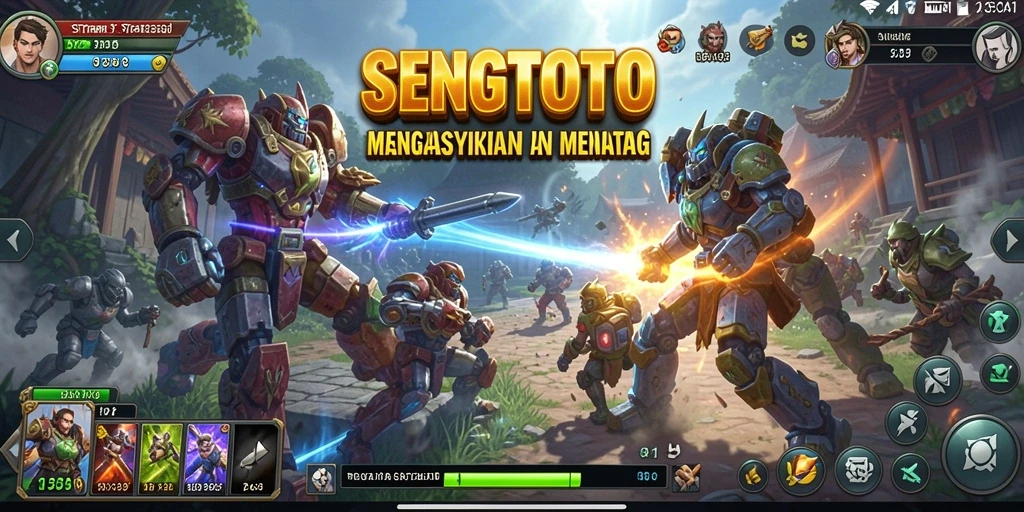 Screenshot gameplay SENGTOTO menampilkan strategi untuk mengalahkan lawan.