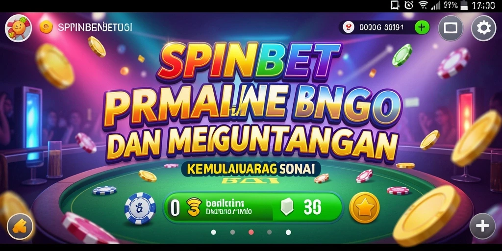 Screenshot gameplay bingo SPINBET dengan antarmuka yang menarik.